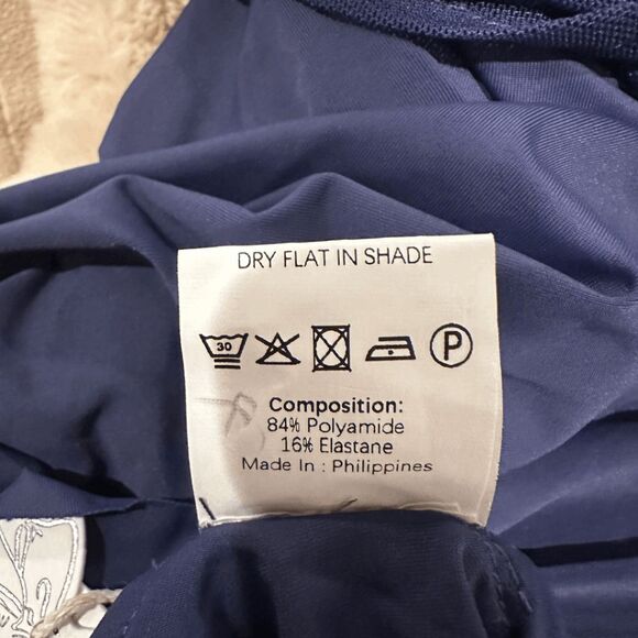 NWT Miss Rosier Womens Navy Blue Catherine Asymmetrical Pleated Maxi Dress Large - Picture 9 of 9